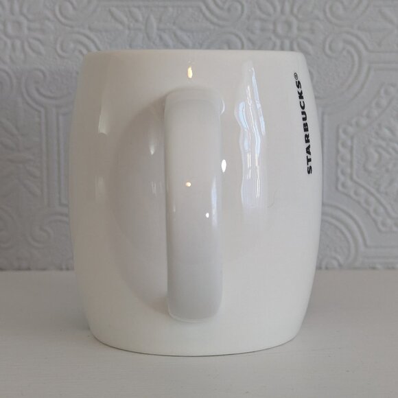 Starbucks 2010 Classic White and Green Coffee Mug with Mermaid logo - Picture 7 of 9